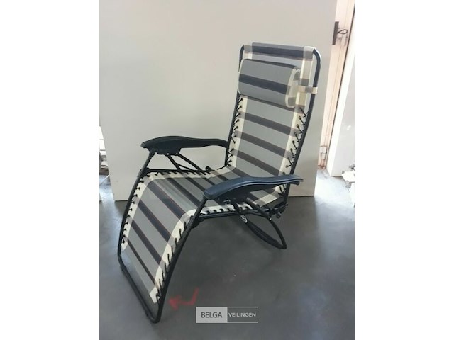 1 x relax luxe campingstoel verstelbaar met kussen - afbeelding 3 van  3