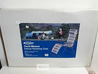 1 x relax luxe campingstoel vestelbaar met kussen - afbeelding 2 van  3