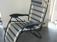 1 x relax luxe campingstoel vestelbaar met kussen - afbeelding 3 van  3