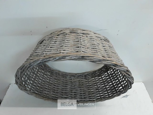 1 x rieten kerstboomhuls natuur 50 cm - afbeelding 3 van  3