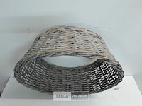 1 x rieten kerstboomhuls natuur 50 cm - afbeelding 3 van  3