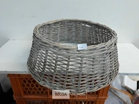 1 x rieten kerstboomhuls natuur 50 cm - afbeelding 2 van  3
