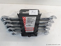 1 x ring-ratel steeksleutel 5 delig - afbeelding 1 van  2