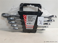 1 x ring-ratel steeksleutel 5 delig - afbeelding 2 van  2