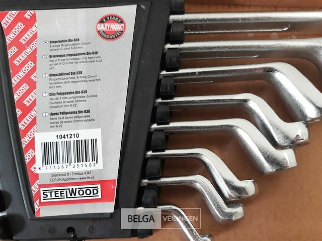 1 x ringsleutelset 8 delig - afbeelding 3 van  3