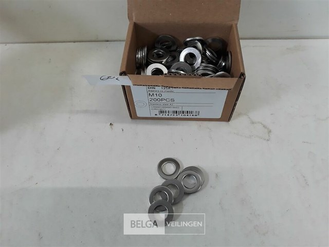 1 x rondellen inox a2 m 10 200 stuks - afbeelding 2 van  3
