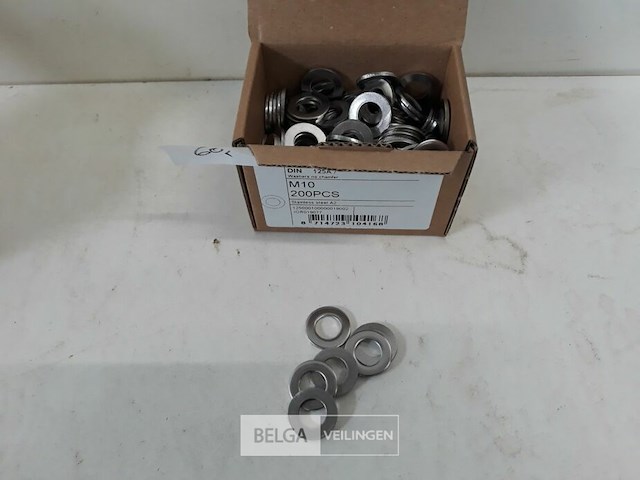 1 x rondellen inox a2 m 10 200 stuks - afbeelding 1 van  3