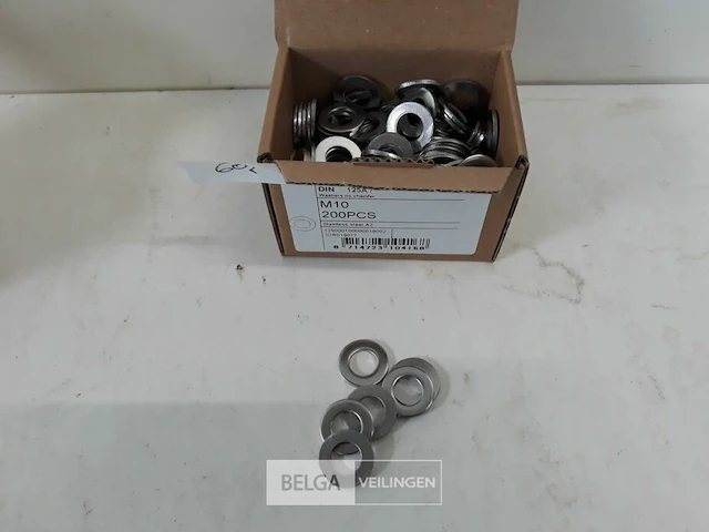 1 x rondellen inox a2 m 10 200 stuks - afbeelding 1 van  3