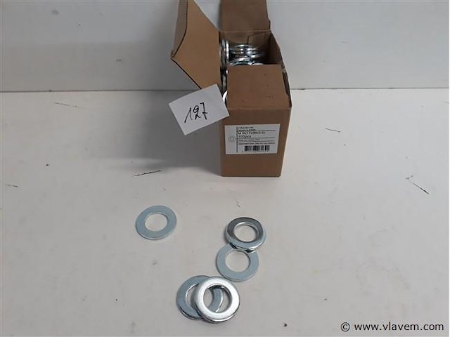1 x rondellen verzinkt m 16 100 stuks - afbeelding 1 van  2
