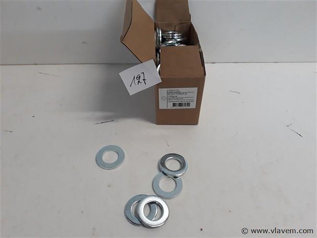 1 x rondellen verzinkt m 16 100 stuks - afbeelding 1 van  2