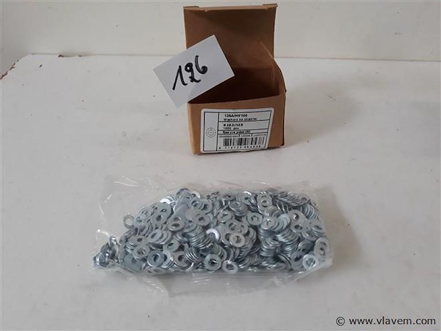 1 x rondellen verzinkt m 3 1000 stuks - afbeelding 1 van  2