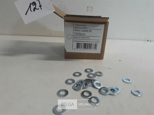 1 x rondellen verzinkt m 4 1000 stuks - afbeelding 3 van  3