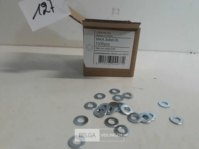 1 x rondellen verzinkt m 4 1000 stuks - afbeelding 3 van  3