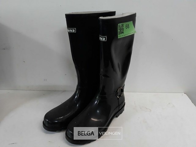 1 x rubberen laarzen 39 zwart chuva - afbeelding 1 van  3