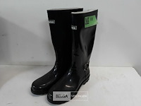1 x rubberen laarzen 39 zwart chuva - afbeelding 2 van  3