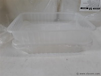 1 x saladebakje pvc 500 ml + deksel +/- 100 stuks - afbeelding 2 van  2
