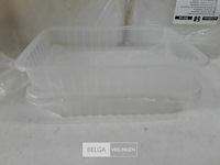 1 x saladebakje pvc 500 ml + deksel +/- 100 stuks - afbeelding 3 van  3
