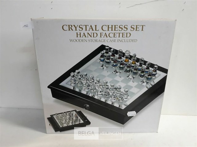 1 x schaakbord hout - afbeelding 2 van  3