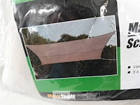 1 x schaduwdoek 5x5m beige - afbeelding 3 van  3