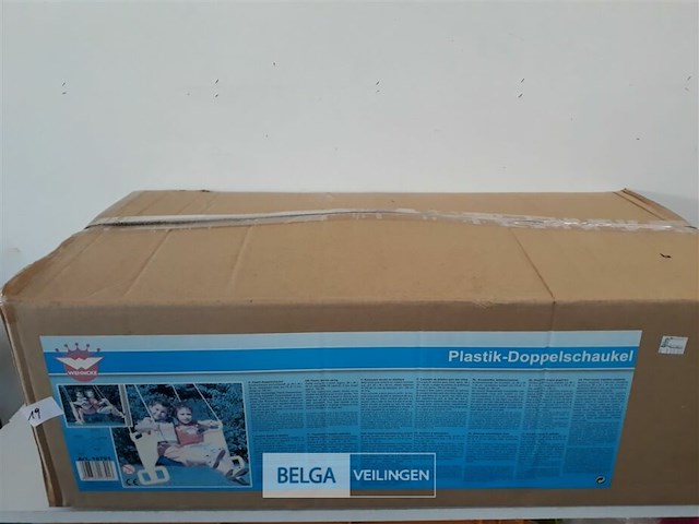 1 x schommelstoel pvc 86x38x59 cm - afbeelding 1 van  3