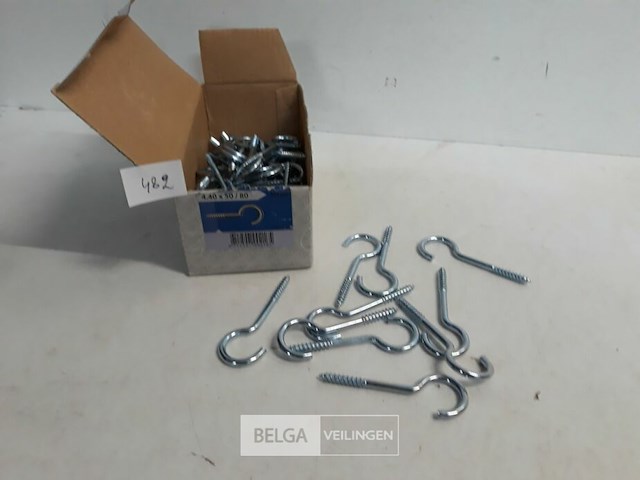 1 x schroefoog open 4,4x50/80 mm 50 stuks - afbeelding 2 van  3