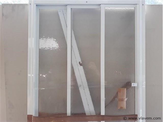 1 x schuifdeur 3 delig voor douche 80 cm showmodel - afbeelding 2 van  2