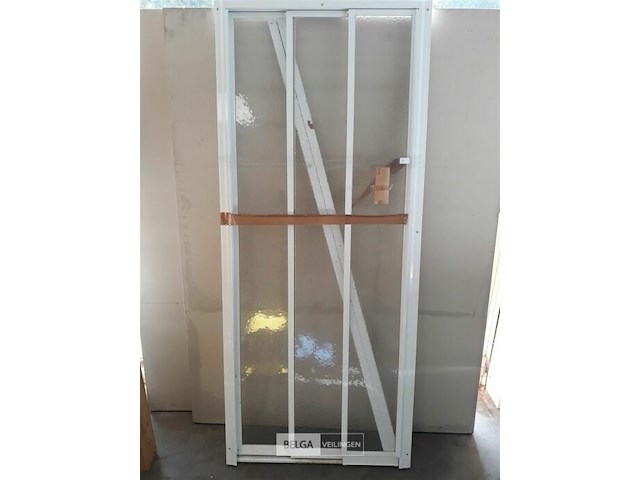 1 x schuifdeur 3 delig voor douche 80 cm showmodel - afbeelding 1 van  3