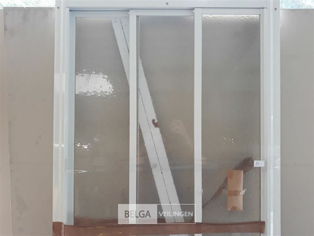 1 x schuifdeur 3 delig voor douche 80 cm showmodel - afbeelding 3 van  3