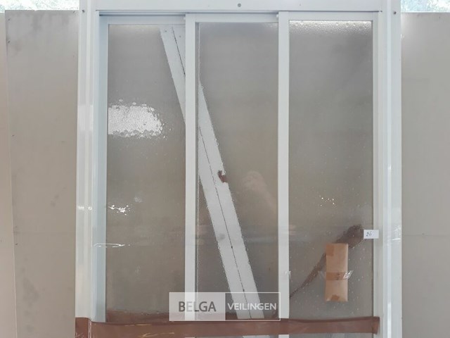 1 x schuifdeur 3 delig voor douche 80 cm showmodel - afbeelding 3 van  3