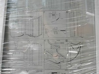 1 x schuifdeur half ronde douchebak 90x90 cm - afbeelding 3 van  3
