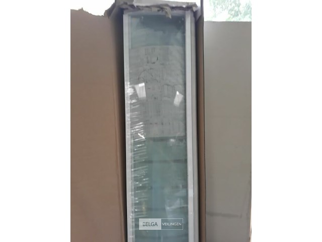 1 x schuifdeur half ronde douchebak 90x90 cm - afbeelding 2 van  3