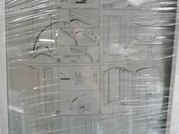 1 x schuifdeur half ronde douchebak 90x90 cm - afbeelding 3 van  3