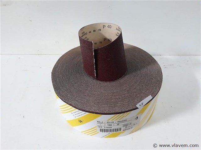1 x schuurpapier op rol 95mm x 50 m k40 sia - afbeelding 1 van  2
