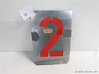 1 x sjablonen cijfer 0-9 120 mm uit metaal - afbeelding 1 van  2