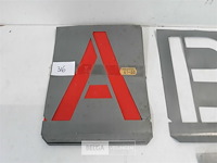 1 x sjablonen letters a-z 150mm - afbeelding 3 van  3