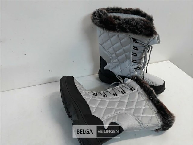 1 x sneeuw laars dames zilvergrijs 36 - afbeelding 3 van  3