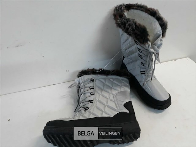 1 x sneeuw laars dames zilvergrijs 38 - afbeelding 3 van  3