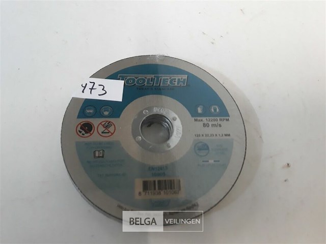 1 x snijschijven 10 stuks 125mm metaal + inox - afbeelding 3 van  3