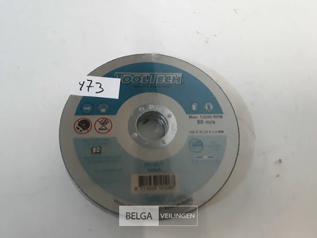 1 x snijschijven 10 stuks 125mm metaal + inox - afbeelding 3 van  3