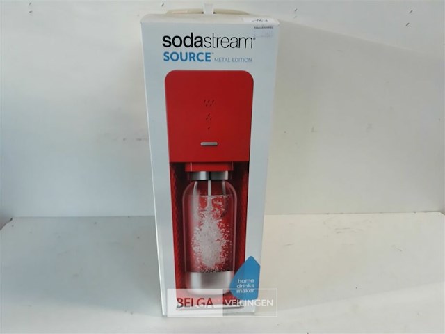 1 x soda stream rood metal edition - afbeelding 2 van  3