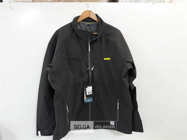 1 x soft-shell jas grijs fristads xl - afbeelding 2 van  3