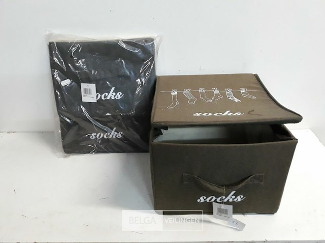 1 x sokkendoos 31x28x20 cm - afbeelding 1 van  3