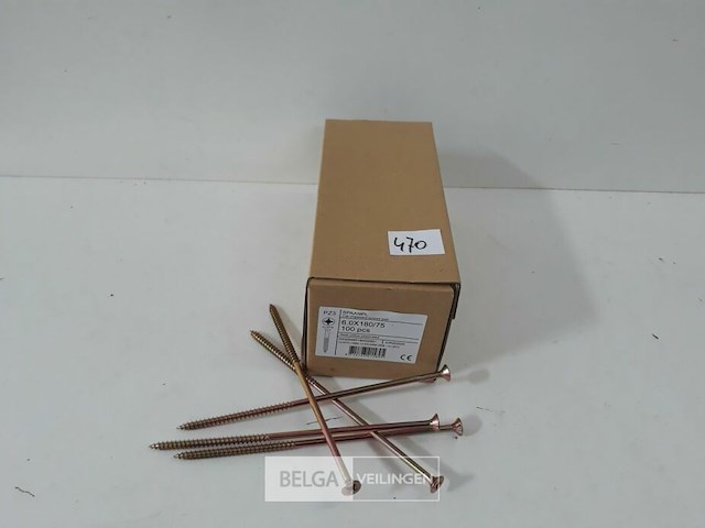 1 x spaanplaatvijzen 6 x 180 mm 100 stuks - afbeelding 2 van  3