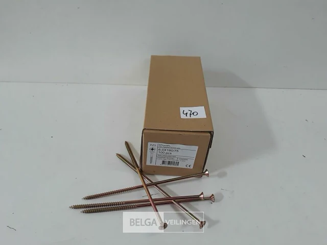 1 x spaanplaatvijzen 6 x 180 mm 50 stuks - afbeelding 1 van  3