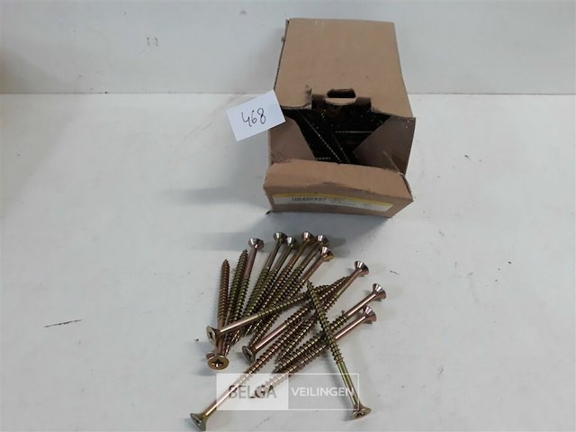 1 x spaanplaatvijzen 6 x 90 mm 200 stuks - afbeelding 1 van  3