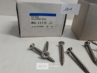 1 x spaanplaatvijzen inox a2 6x50 mm 90 stuks - afbeelding 3 van  3