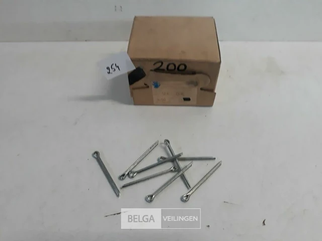 1 x splitpennen verzinkt 4x50 mm 200 stuks - afbeelding 2 van  3