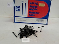 1 x stalen nagels bolle kop 2,0x30mm +/- 2 kg - afbeelding 3 van  3