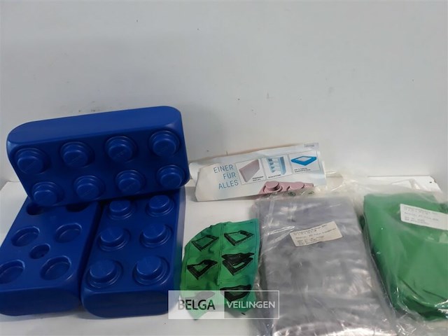 1 x stapelblokken muur – zandbak met zeil - afbeelding 3 van  3