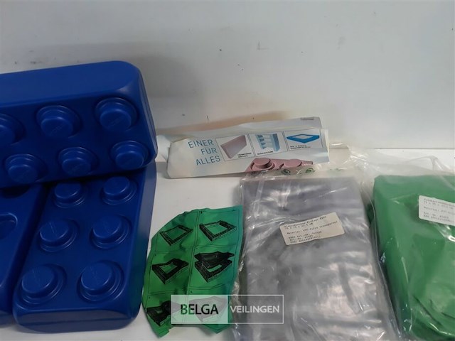 1 x stapelblokken muur – zandbak met zeil - afbeelding 3 van  3